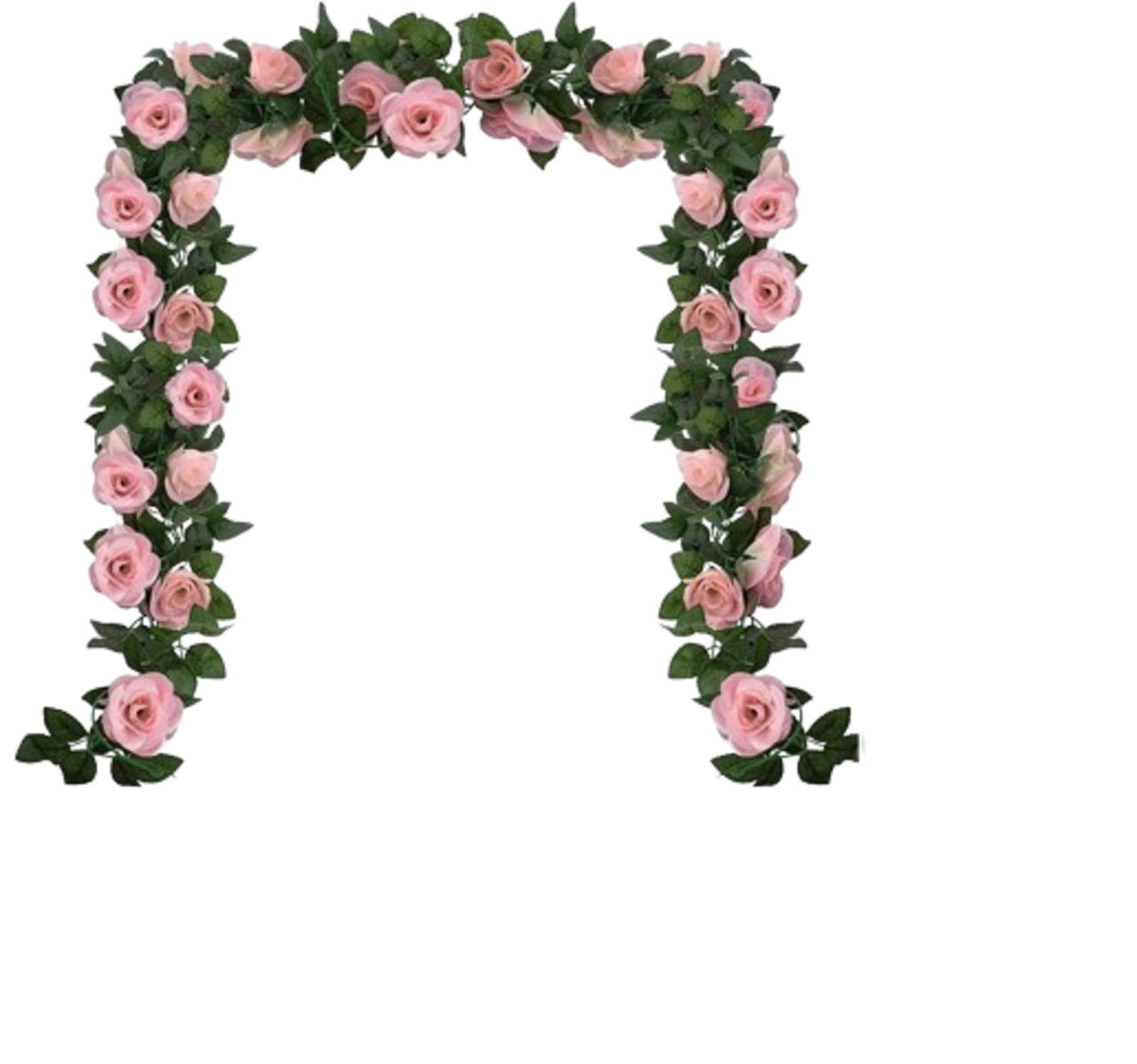 7.5 Ft Artificial Rose Vine Garland, Hanging Ivy Flowers for Wedding, Wall & Home Decor